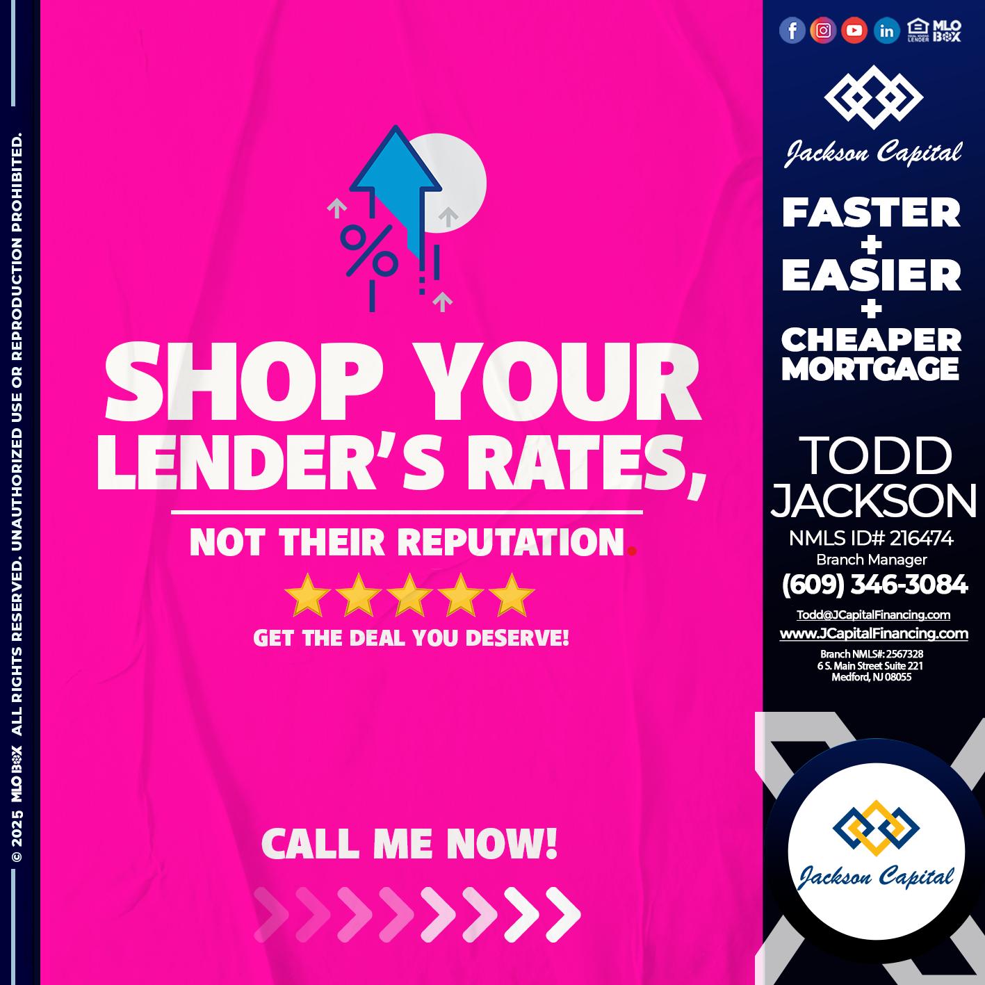 SHOP YOUR - Todd Jackson -Branch Manager