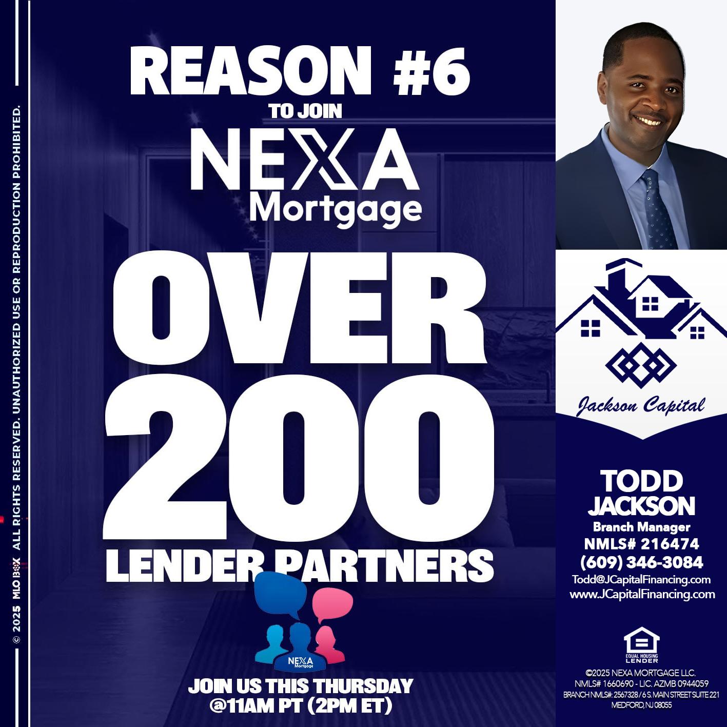 REASON 6 - Jackson Capital -Branch Manager