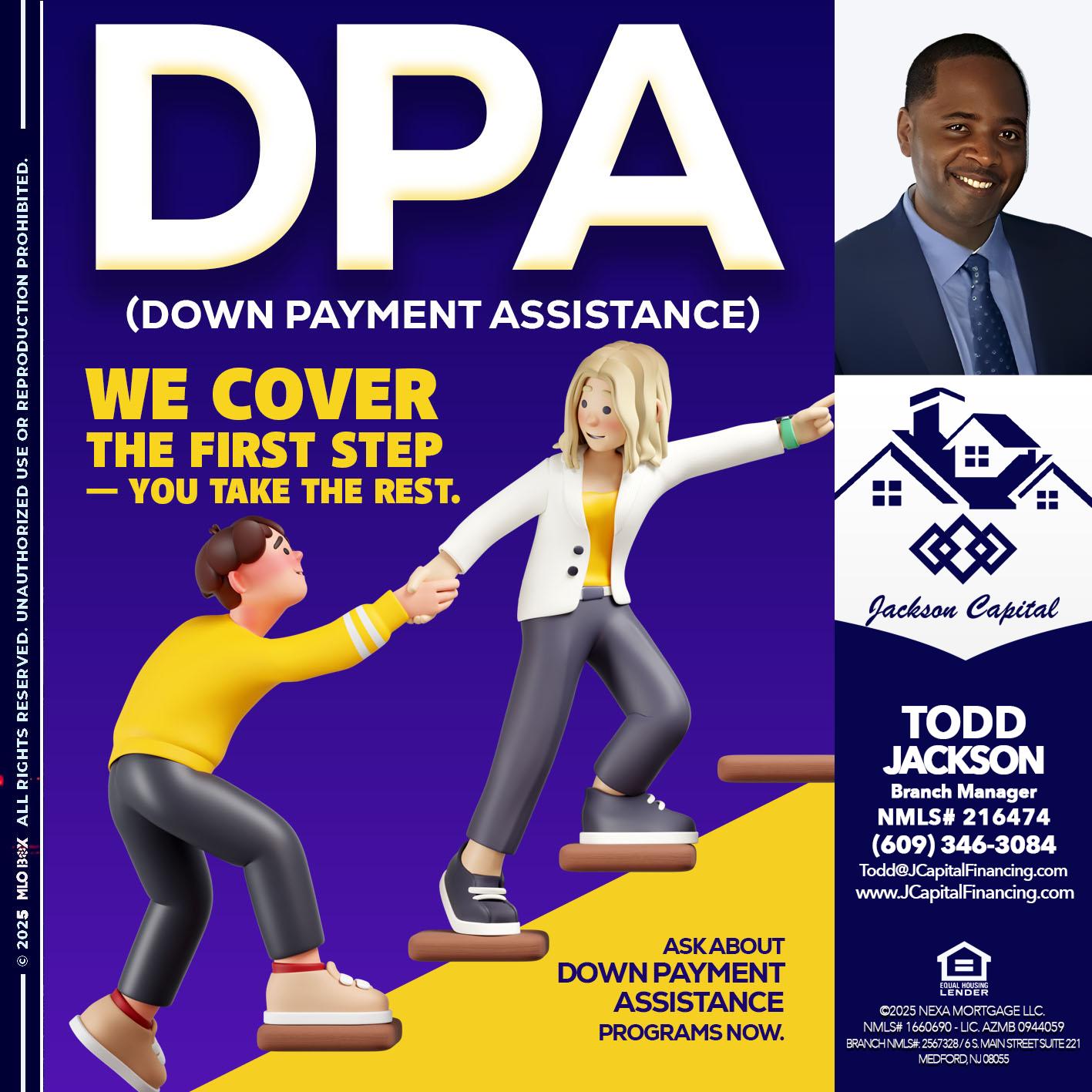 DPA LOANS - Jackson Capital -Branch Manager