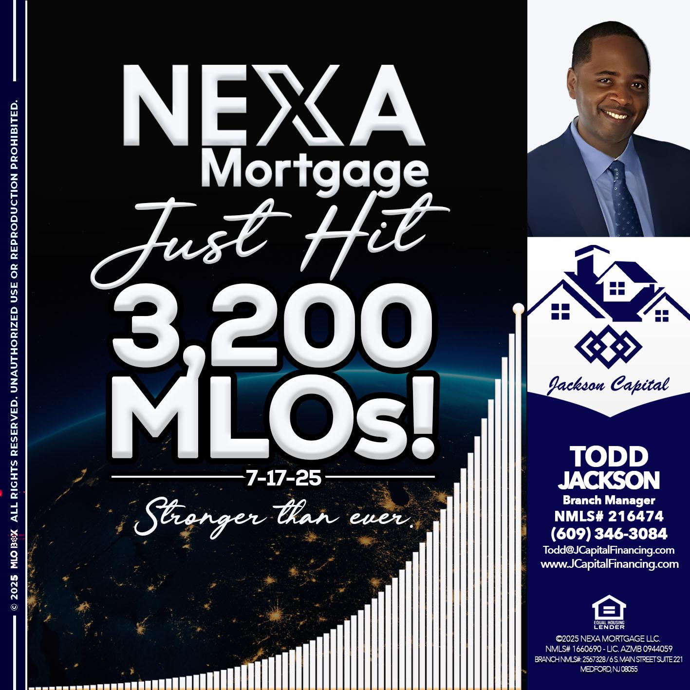 3200 MLOs - Jackson Capital -Branch Manager