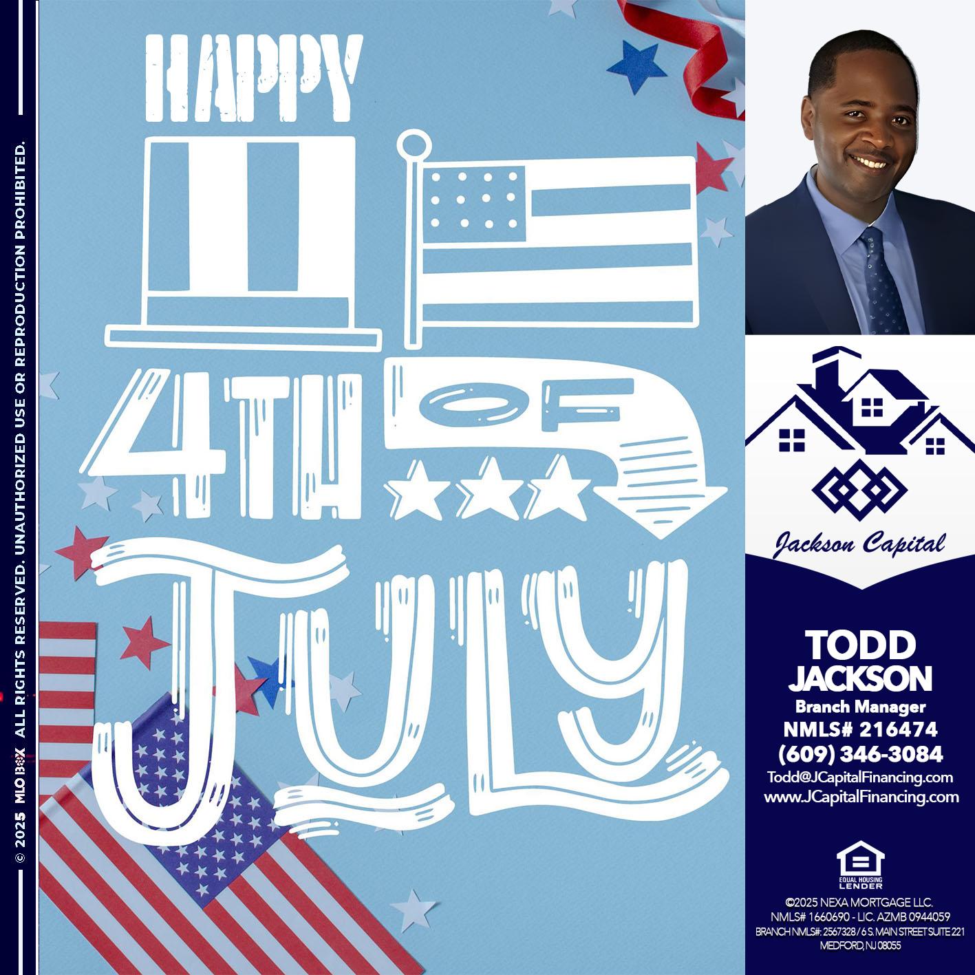 happy 4th of july - Jackson Capital -Branch Manager