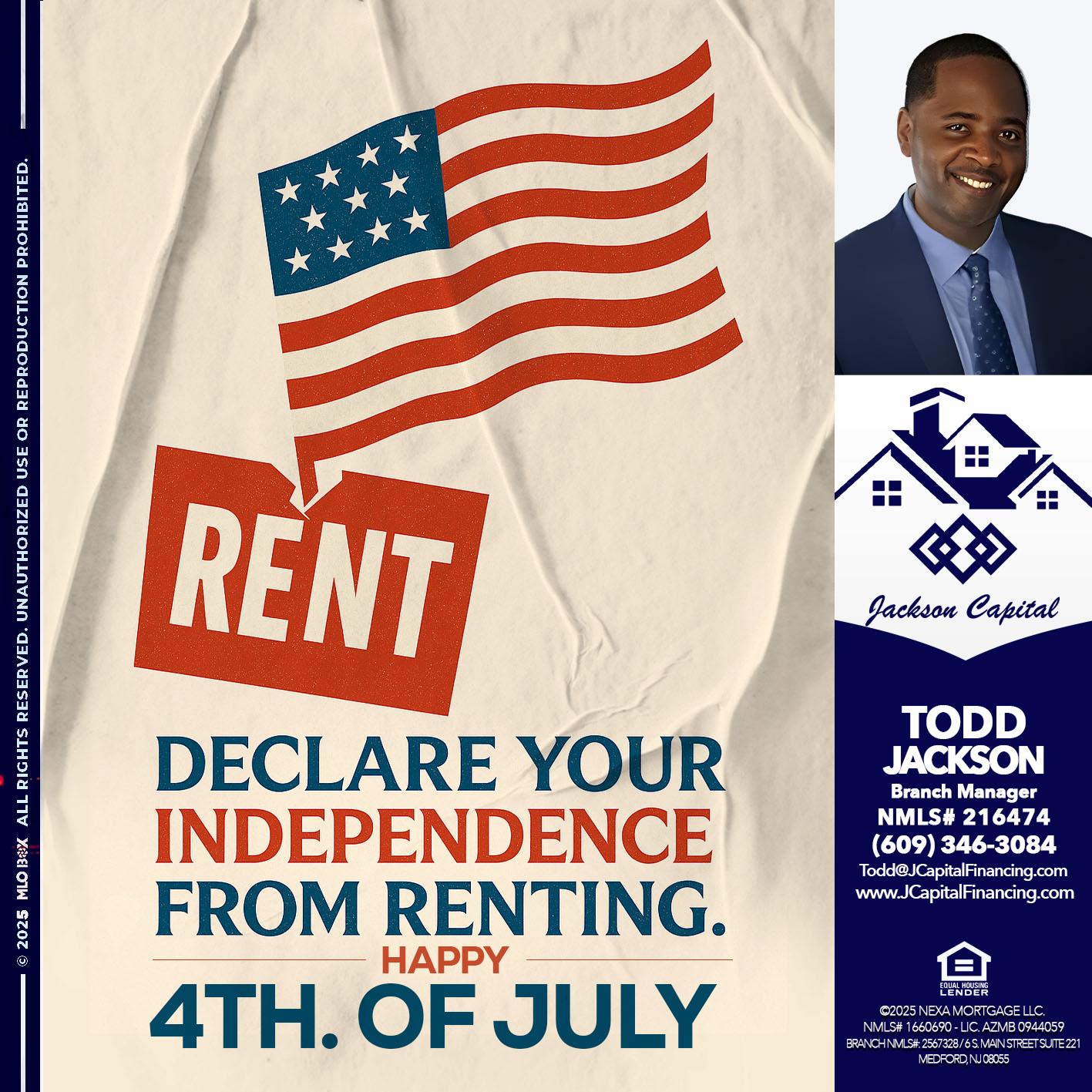 DECLARE YOUR INDEPENDENCE - Jackson Capital -Branch Manager