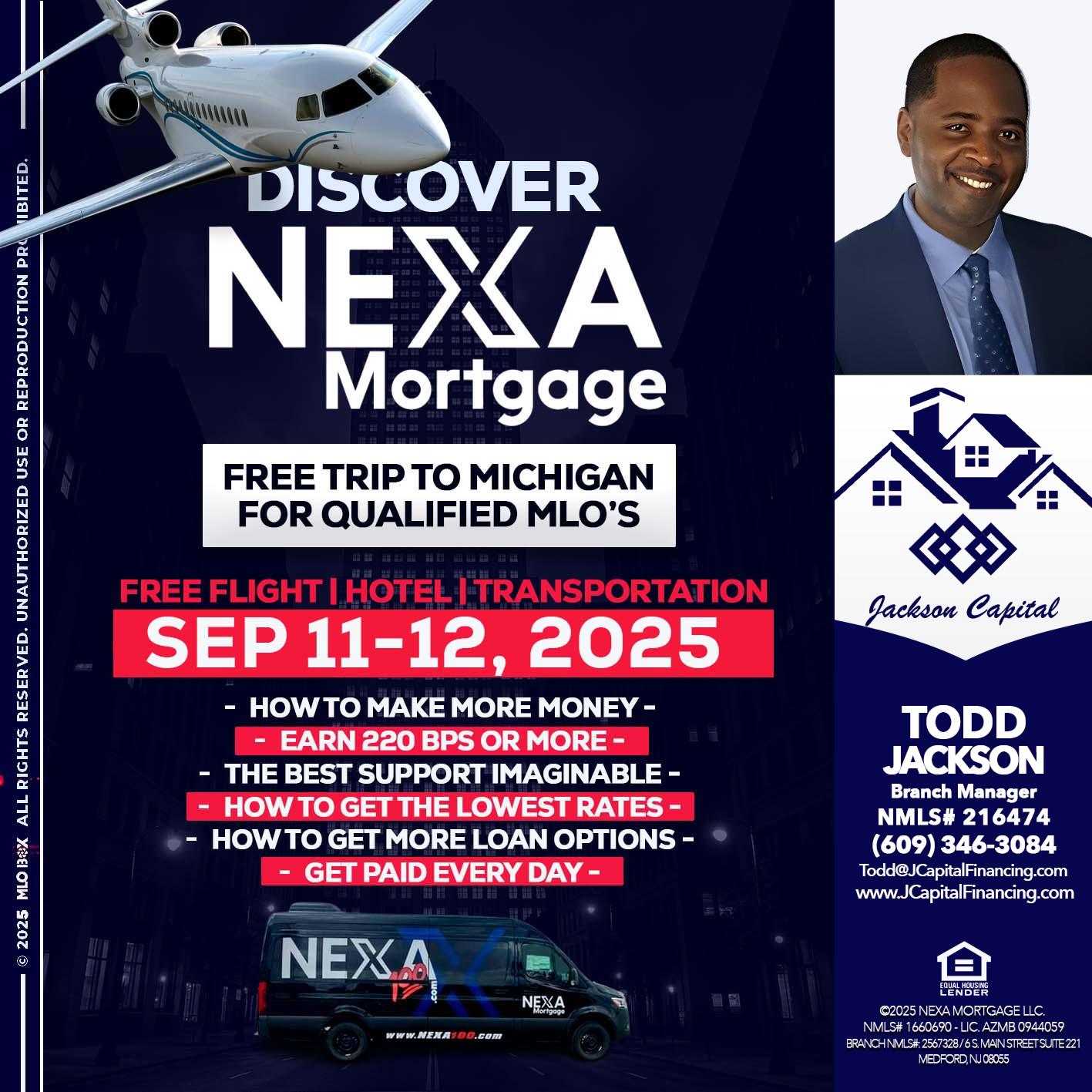 DISCOVER NEXA MORTGAGE - Jackson Capital -Branch Manager