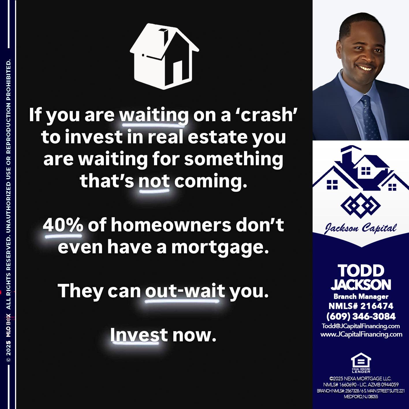 IF YOU ARE WAITING - Jackson Capital -Branch Manager