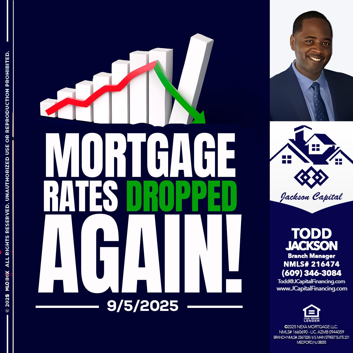 RATES DROP - Jackson Capital -Branch Manager