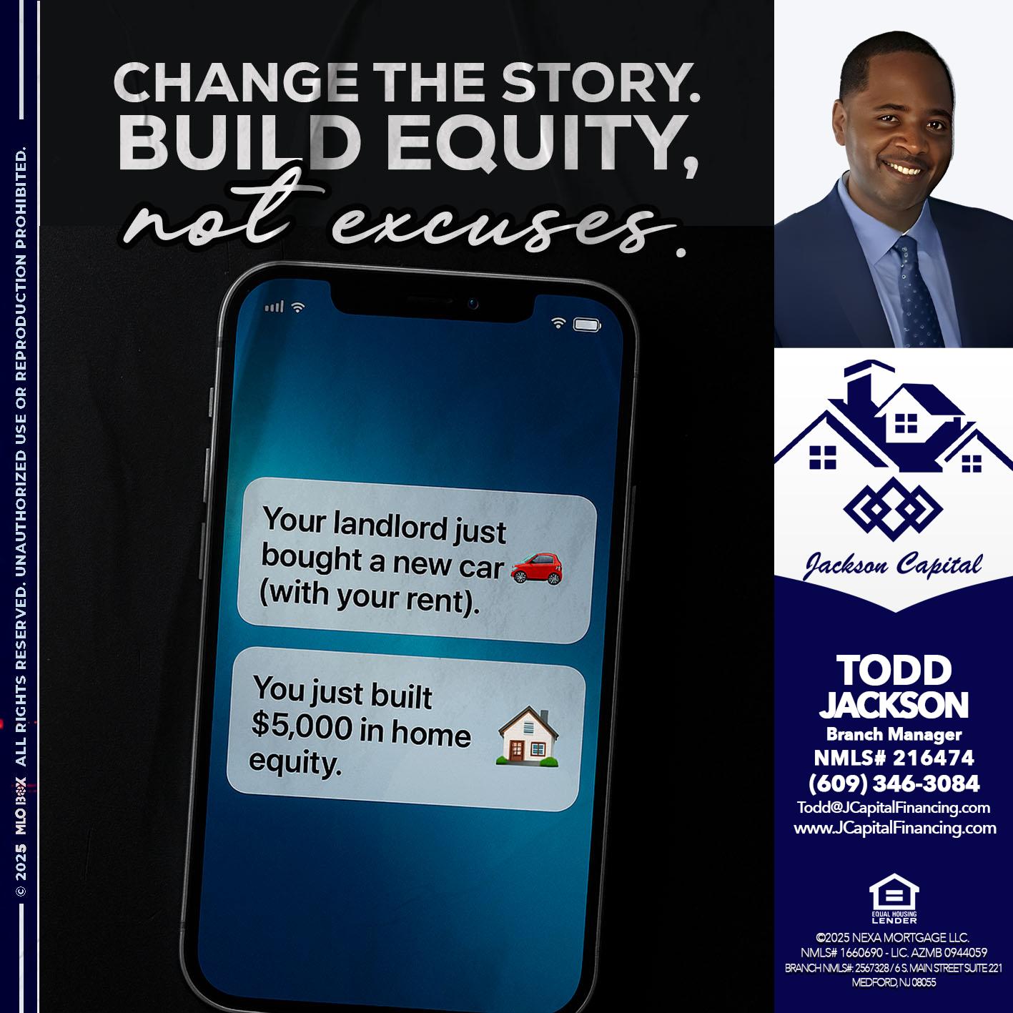 CHANGE THE HISTORY - Jackson Capital -Branch Manager