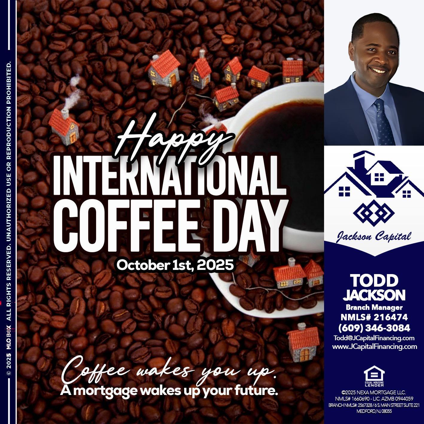 INTERNATIONAL COFFEE DAY - Jackson Capital -Branch Manager