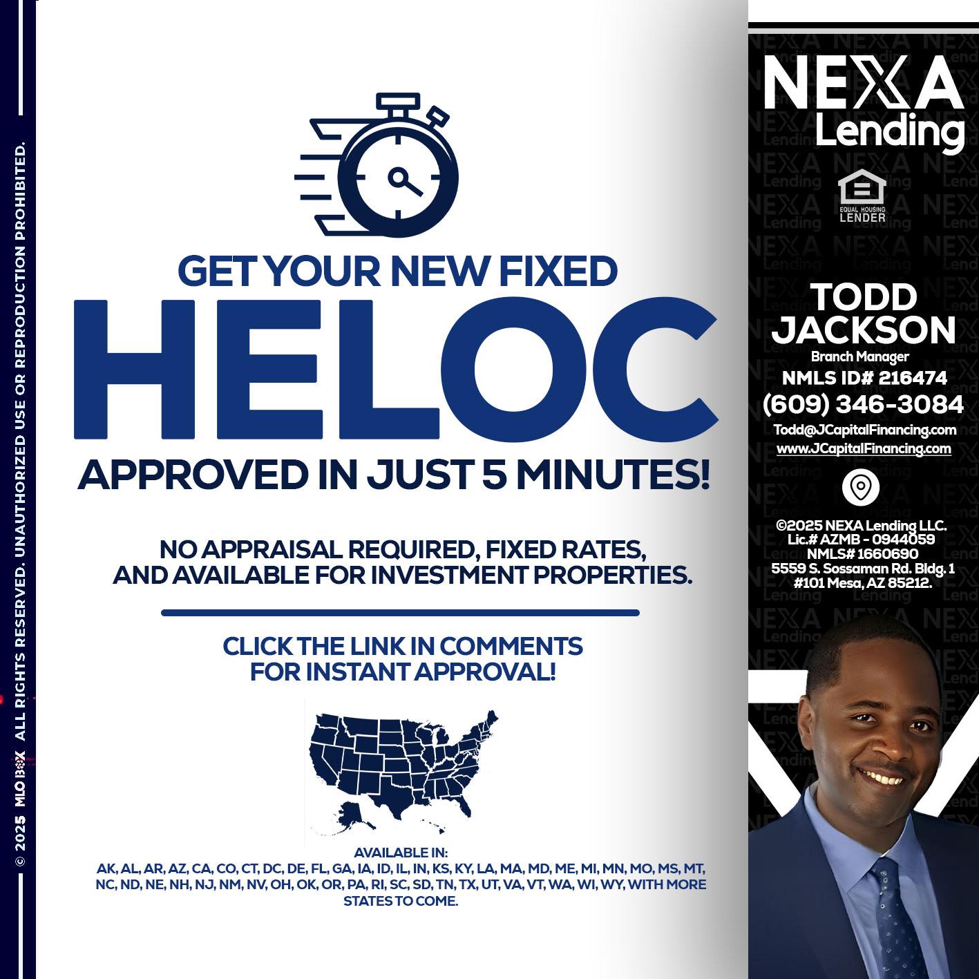 HELOC - Jackson Capital -Branch Manager