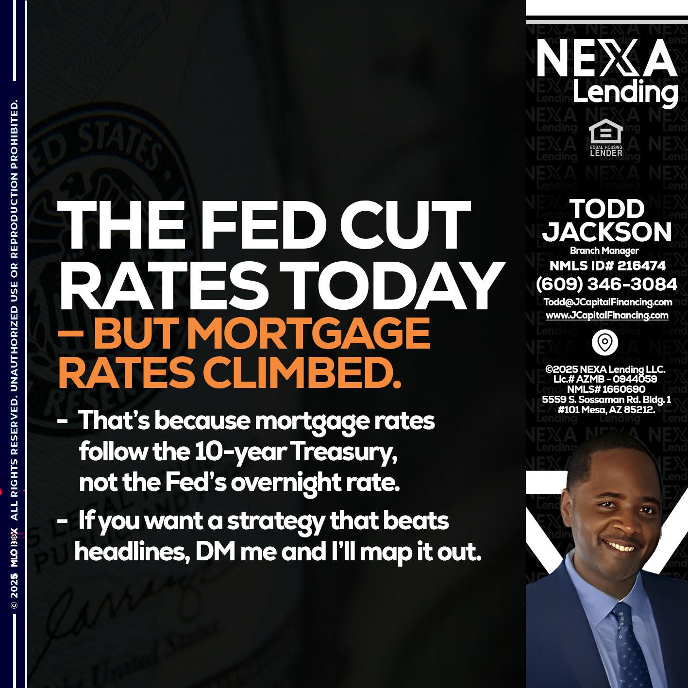 THE FED CUT - Jackson Capital -Branch Manager