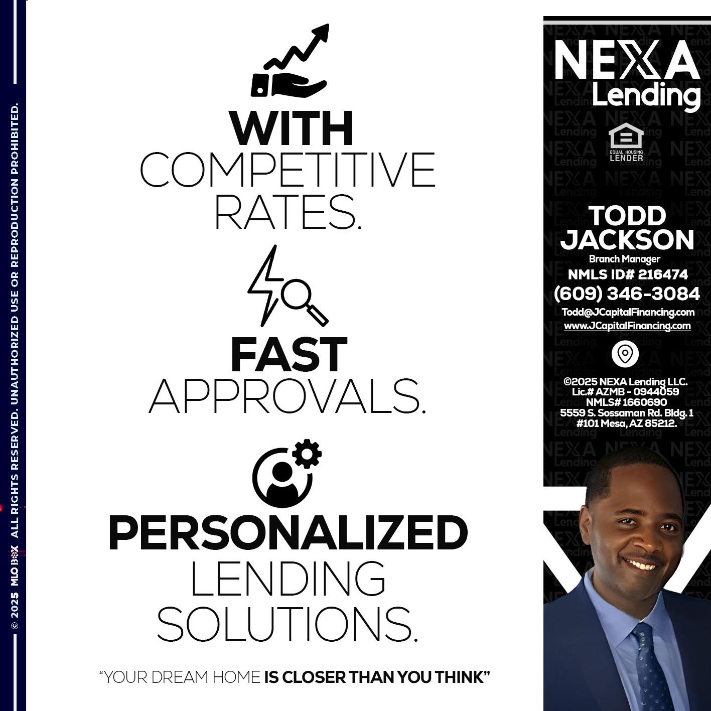 WITH COMPETITIVES RATES - Jackson Capital -Branch Manager