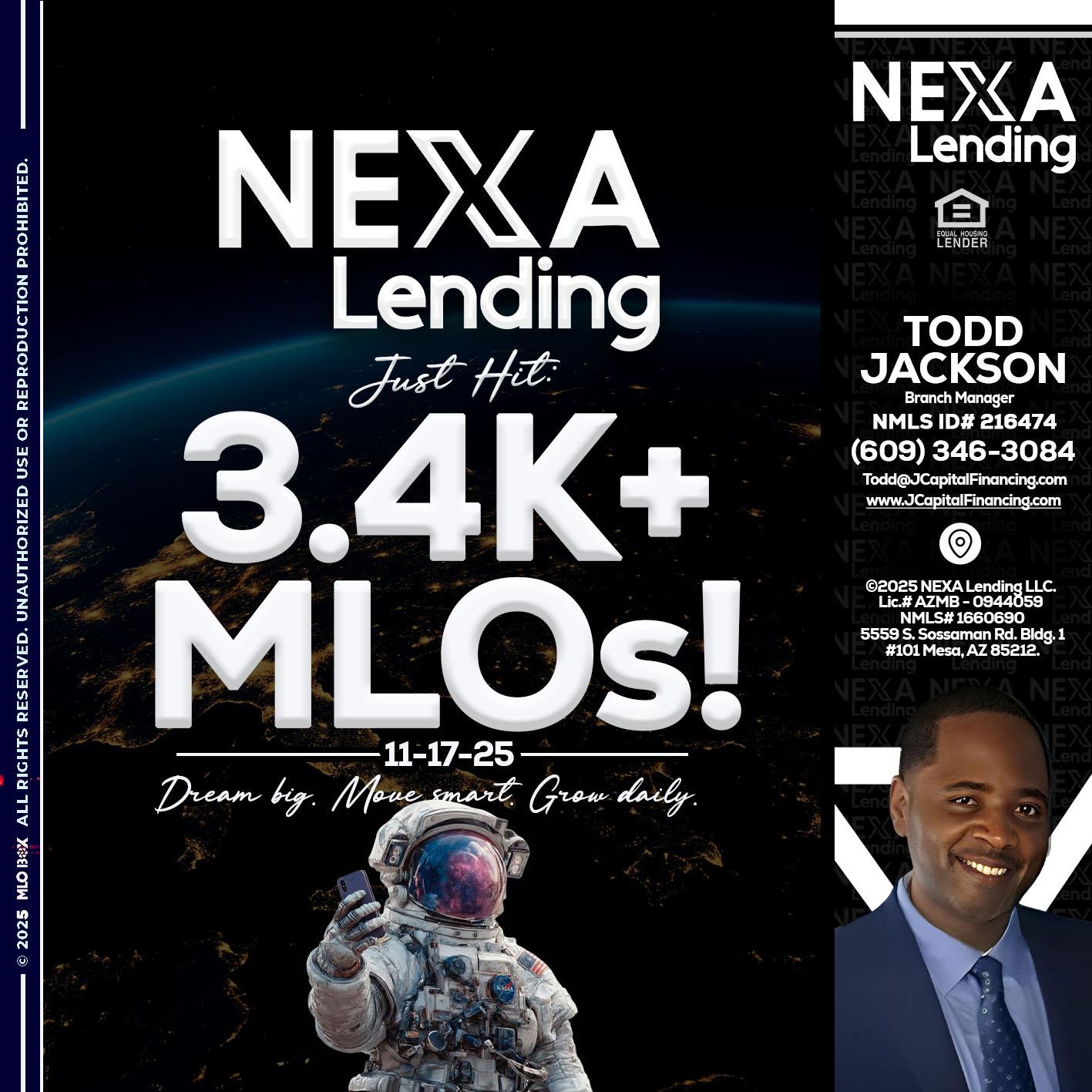 3.4K MLOs - Jackson Capital -Branch Manager