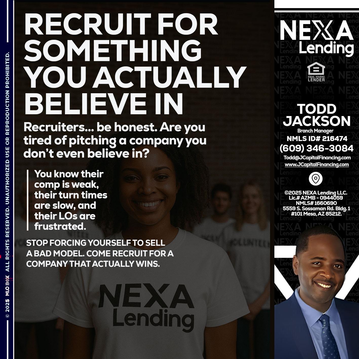 RECRUITING - Jackson Capital -Branch Manager