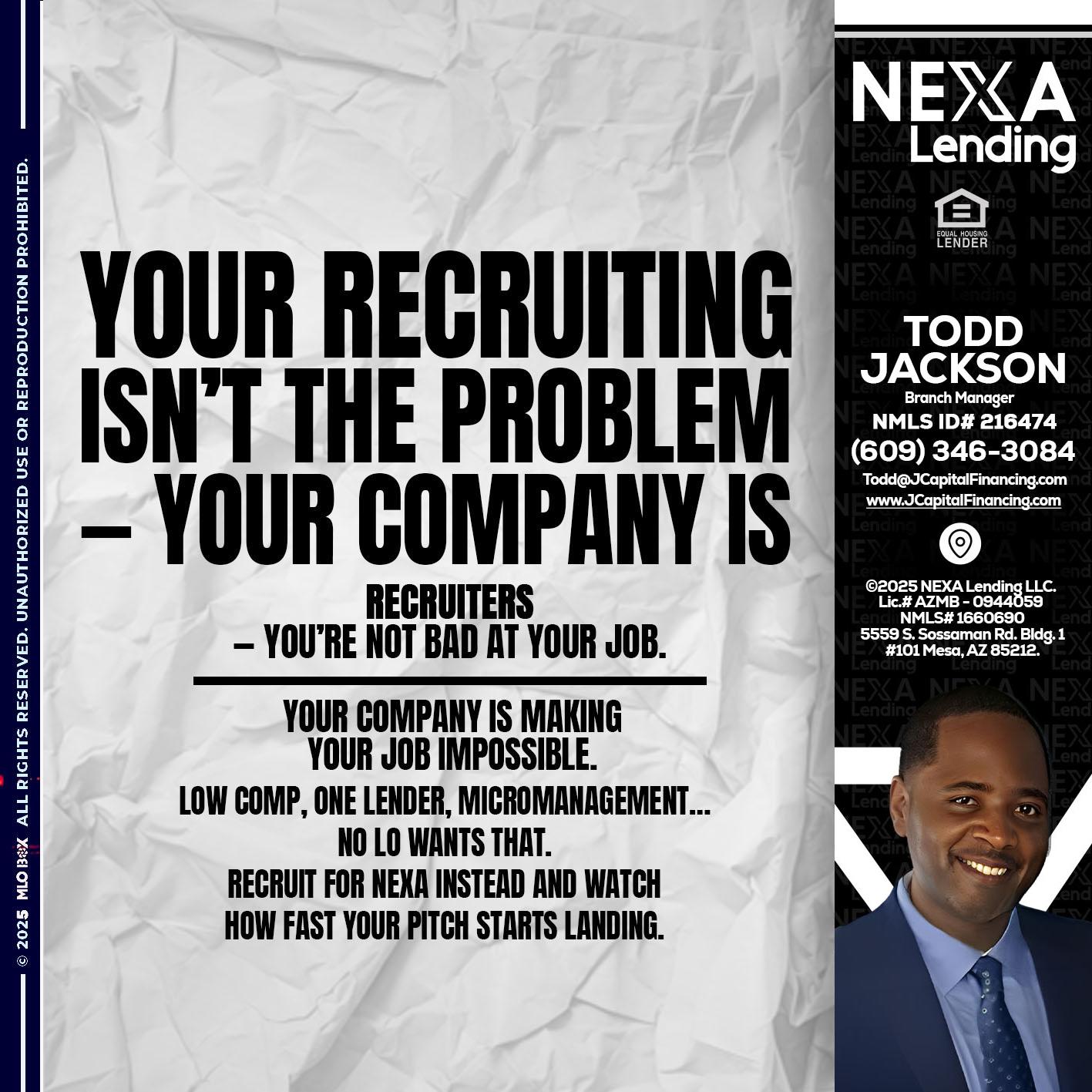 YOUR RECRUITING - Jackson Capital -Branch Manager