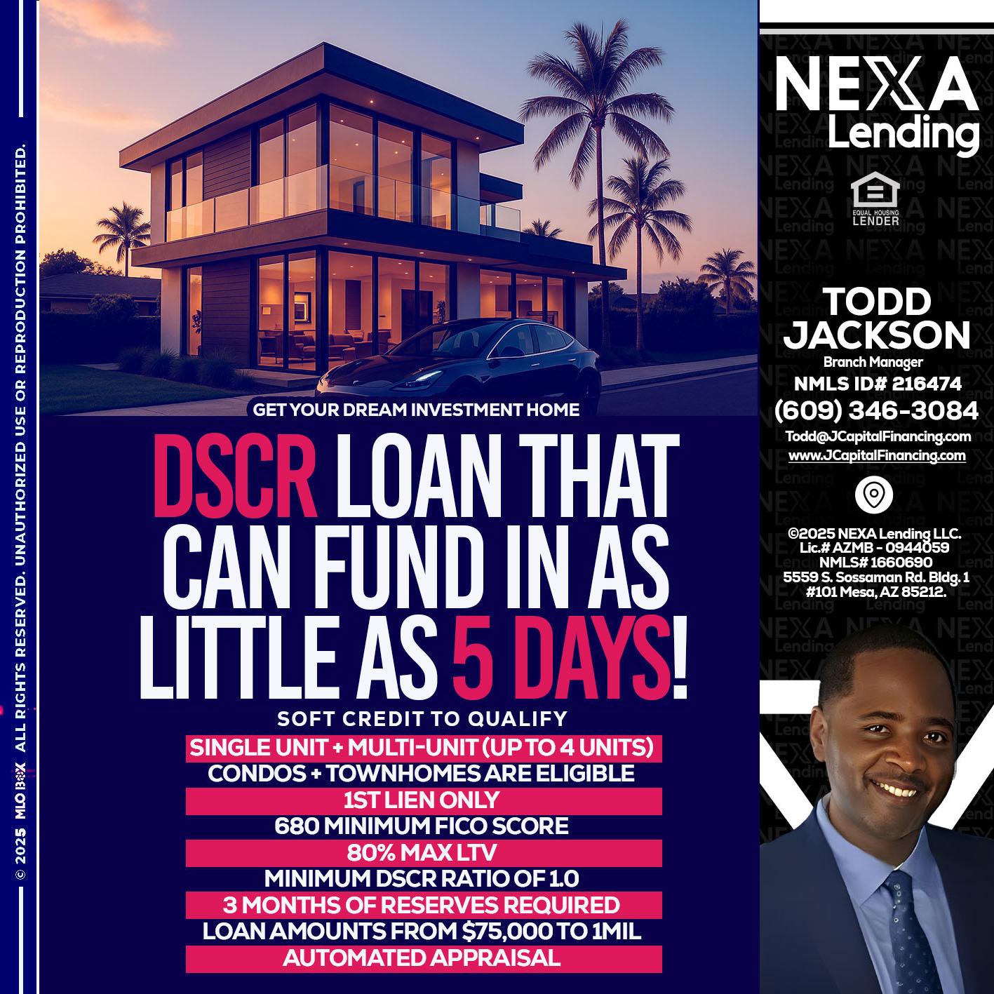 DSCR - Jackson Capital -Branch Manager