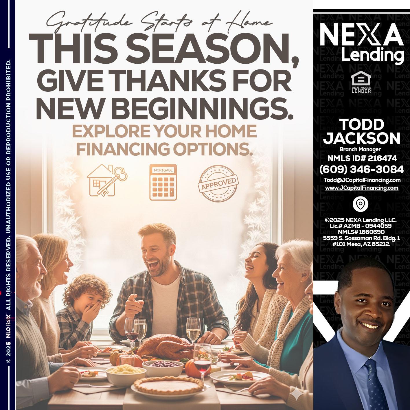 THIS SEASON - Jackson Capital -Branch Manager