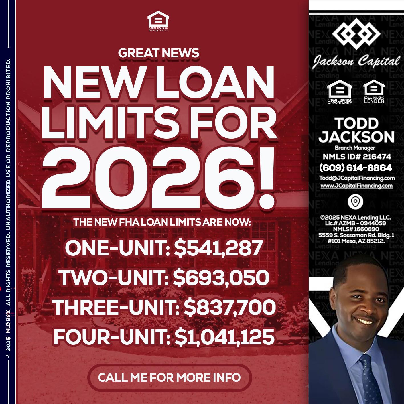 loan limits - Jackson Capital -Branch Manager