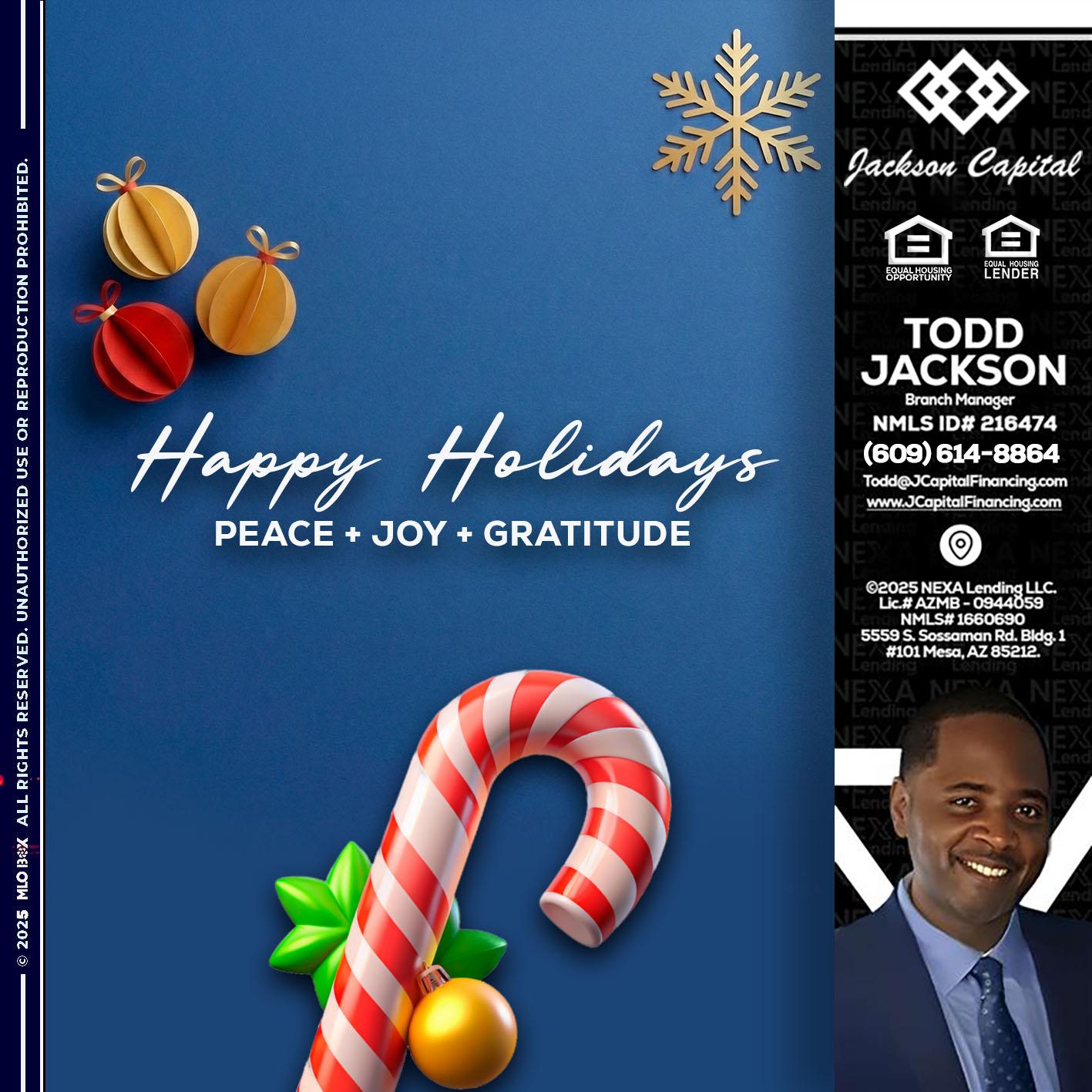 HAPPY HOLIDAYS - Jackson Capital -Branch Manager