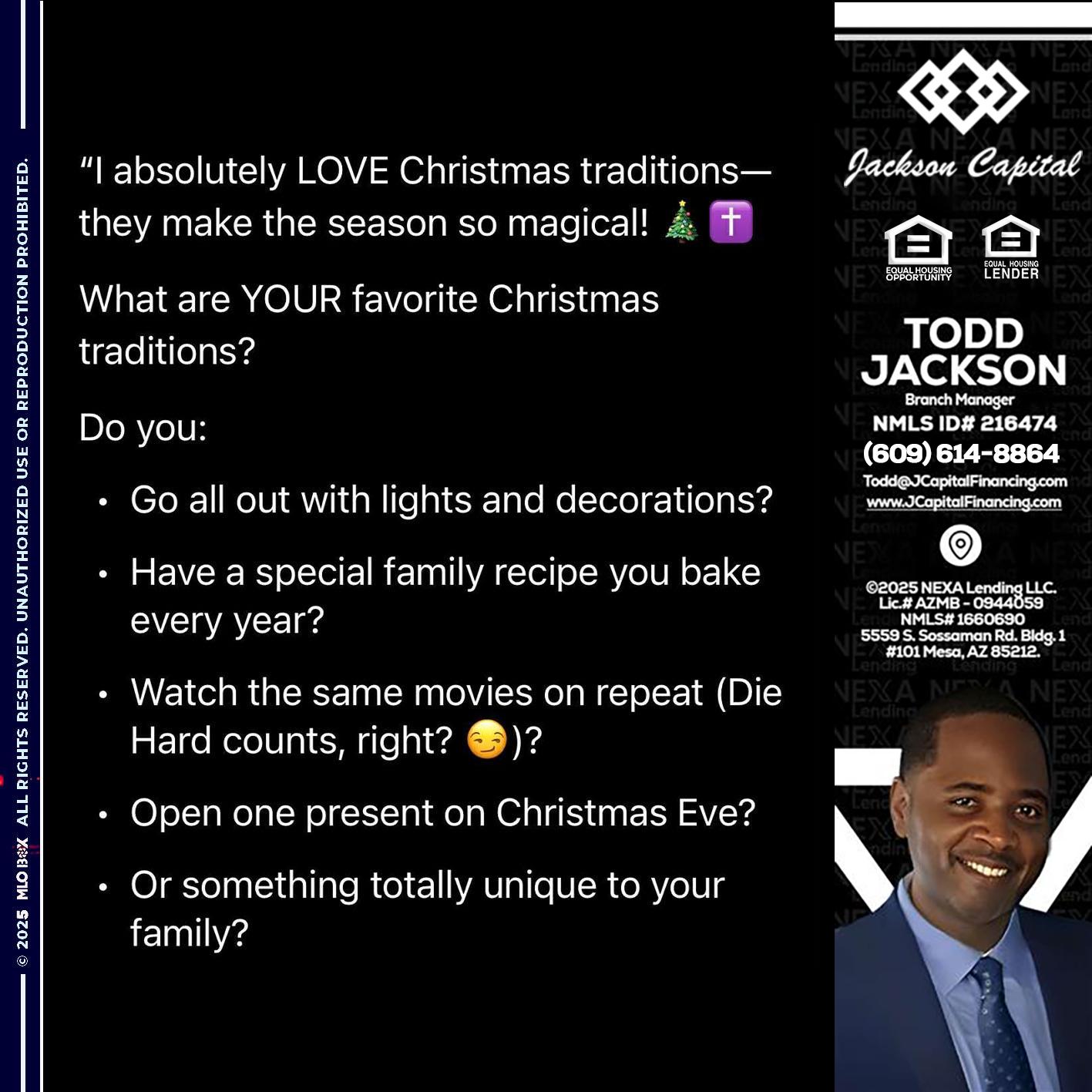 I love christmas - Jackson Capital -Branch Manager