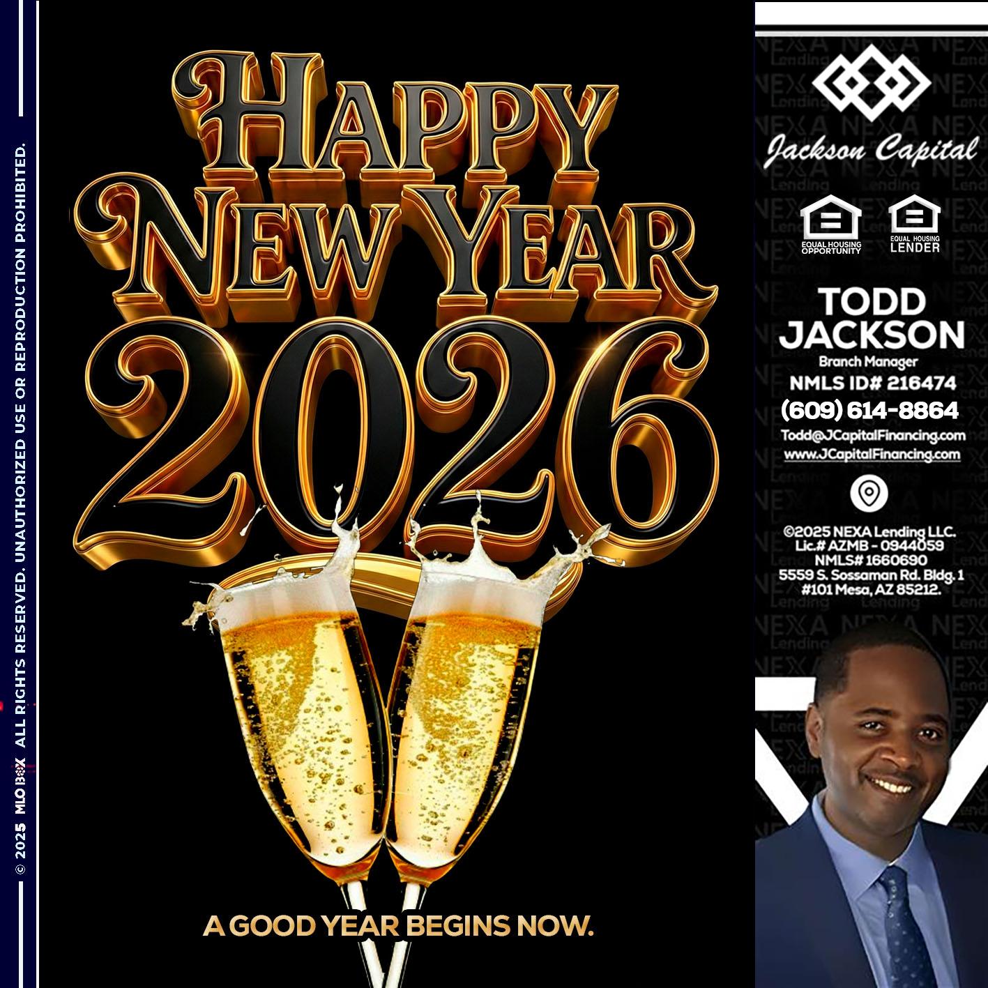 happy new year 2026 - Jackson Capital -Branch Manager
