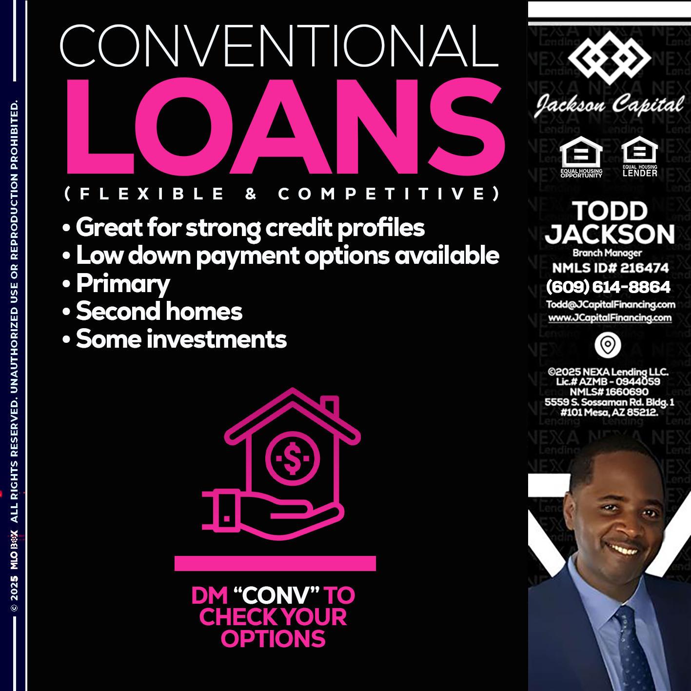 CONVENTIONAL LOANS - Jackson Capital -Branch Manager