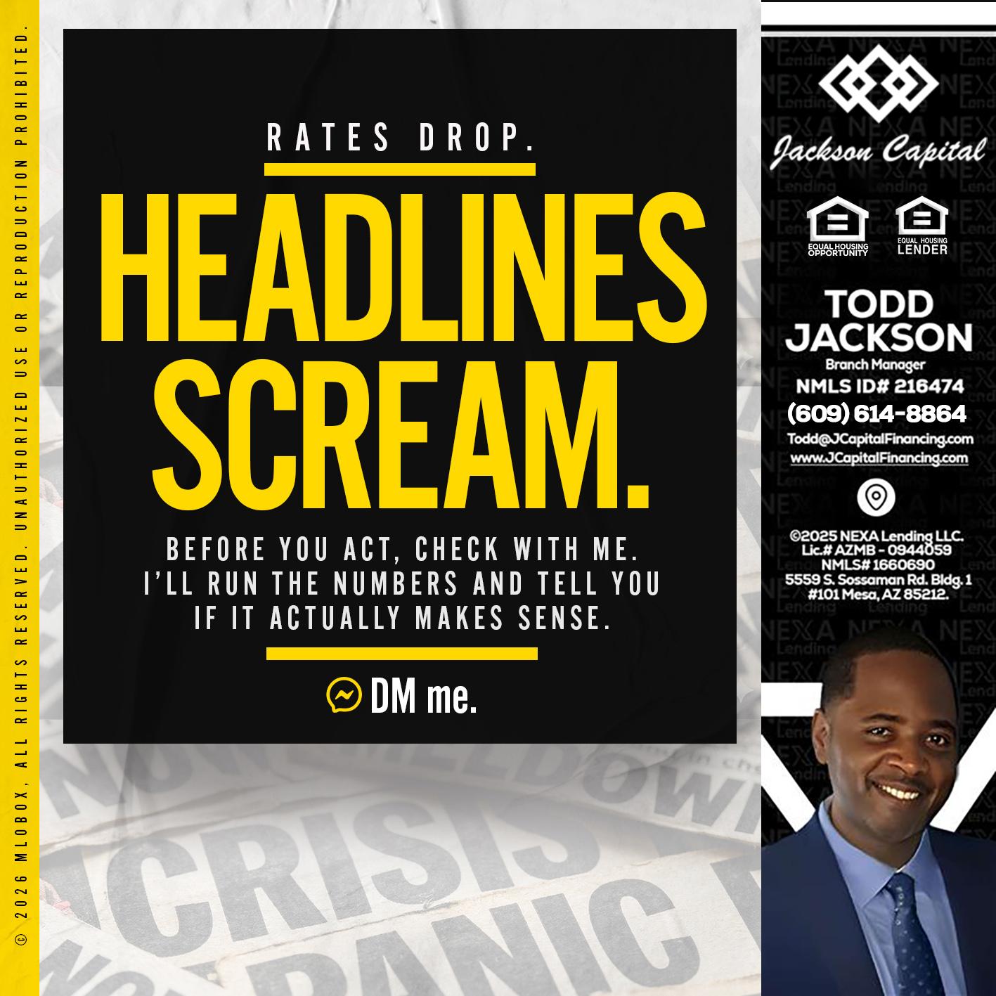 HEADLINES SCREAM - Jackson Capital -Branch Manager