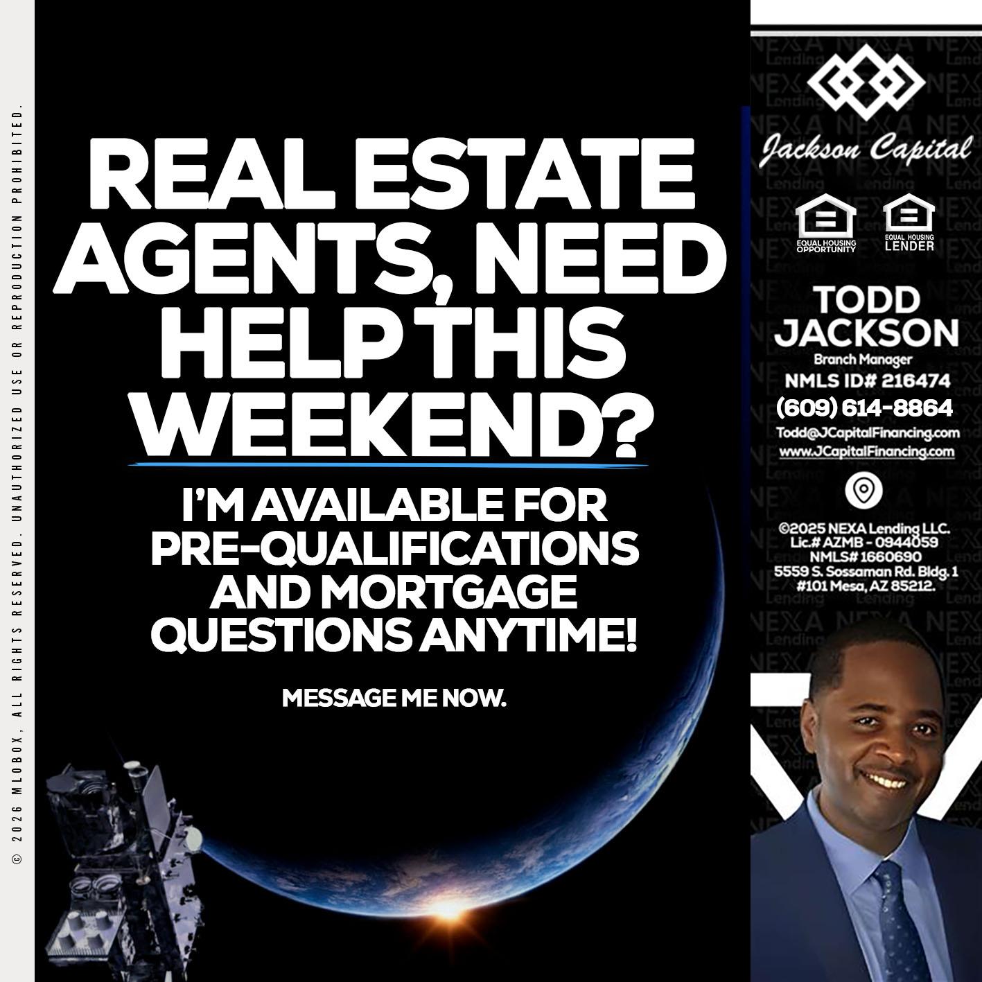 REAL ESTATE AGENTS - Jackson Capital -Branch Manager