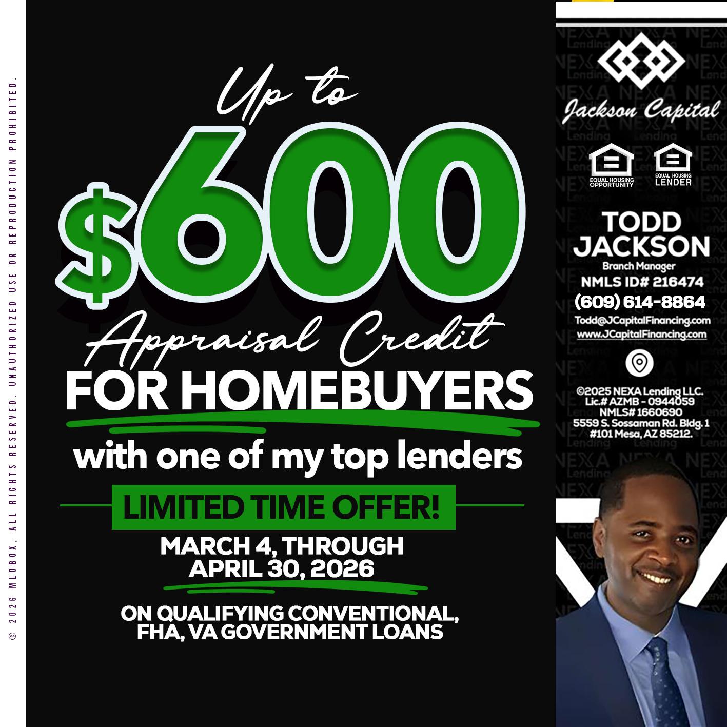 UP TO 600 - Jackson Capital -Branch Manager