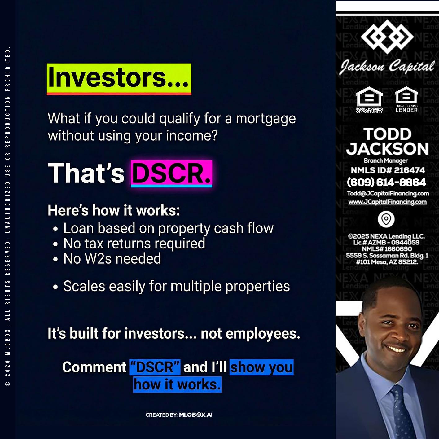 INVESTORS - Jackson Capital -Branch Manager
