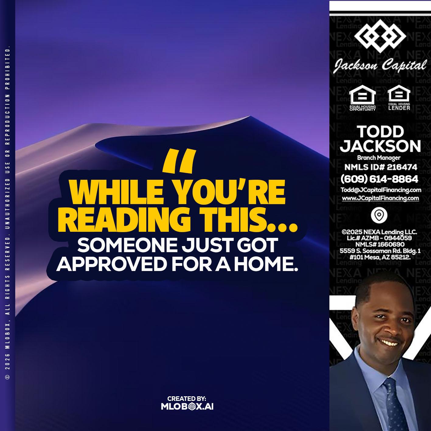 WHILE YOU - Jackson Capital -Branch Manager