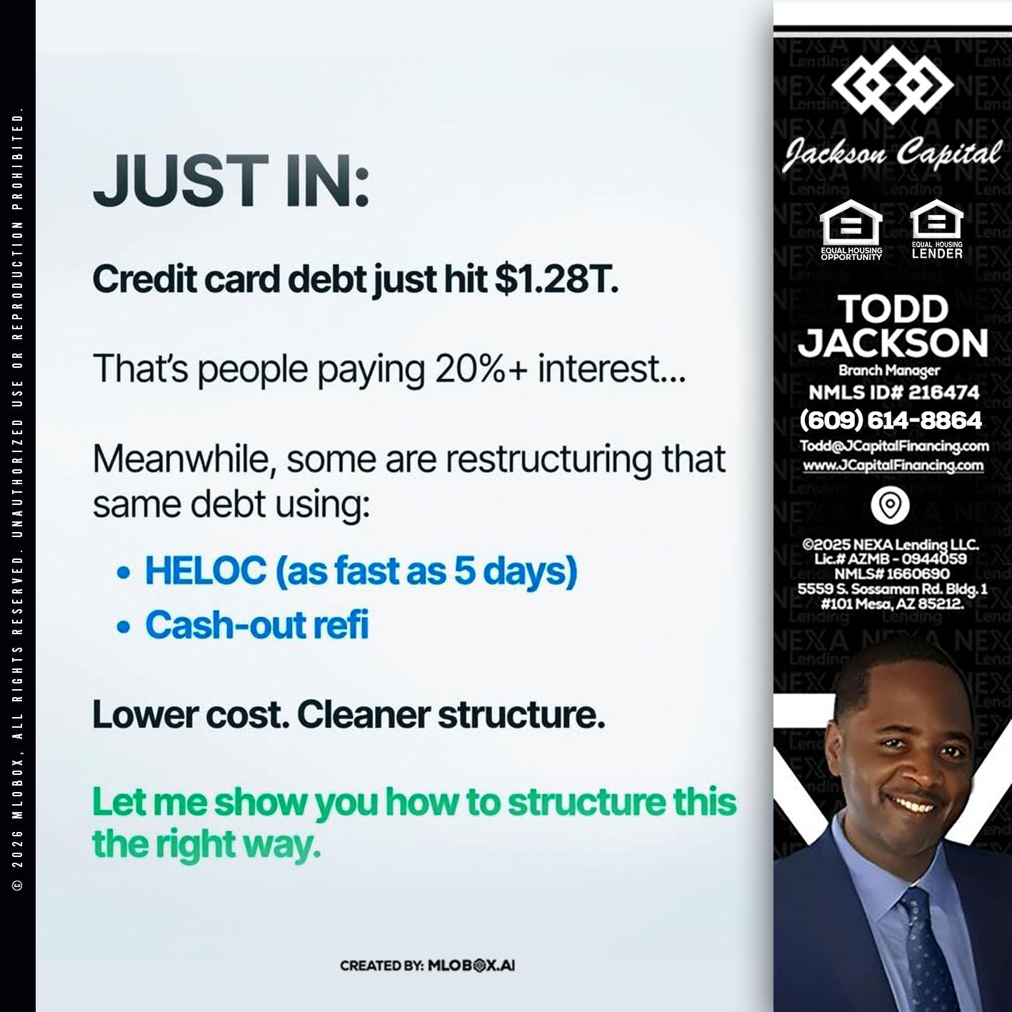 JUST IN - Jackson Capital -Branch Manager