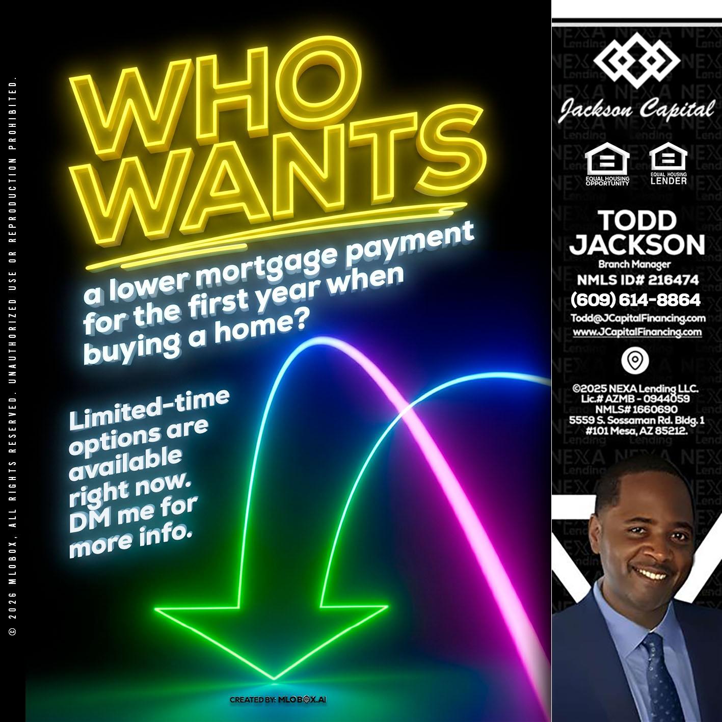 WHO WANTS - Jackson Capital -Branch Manager