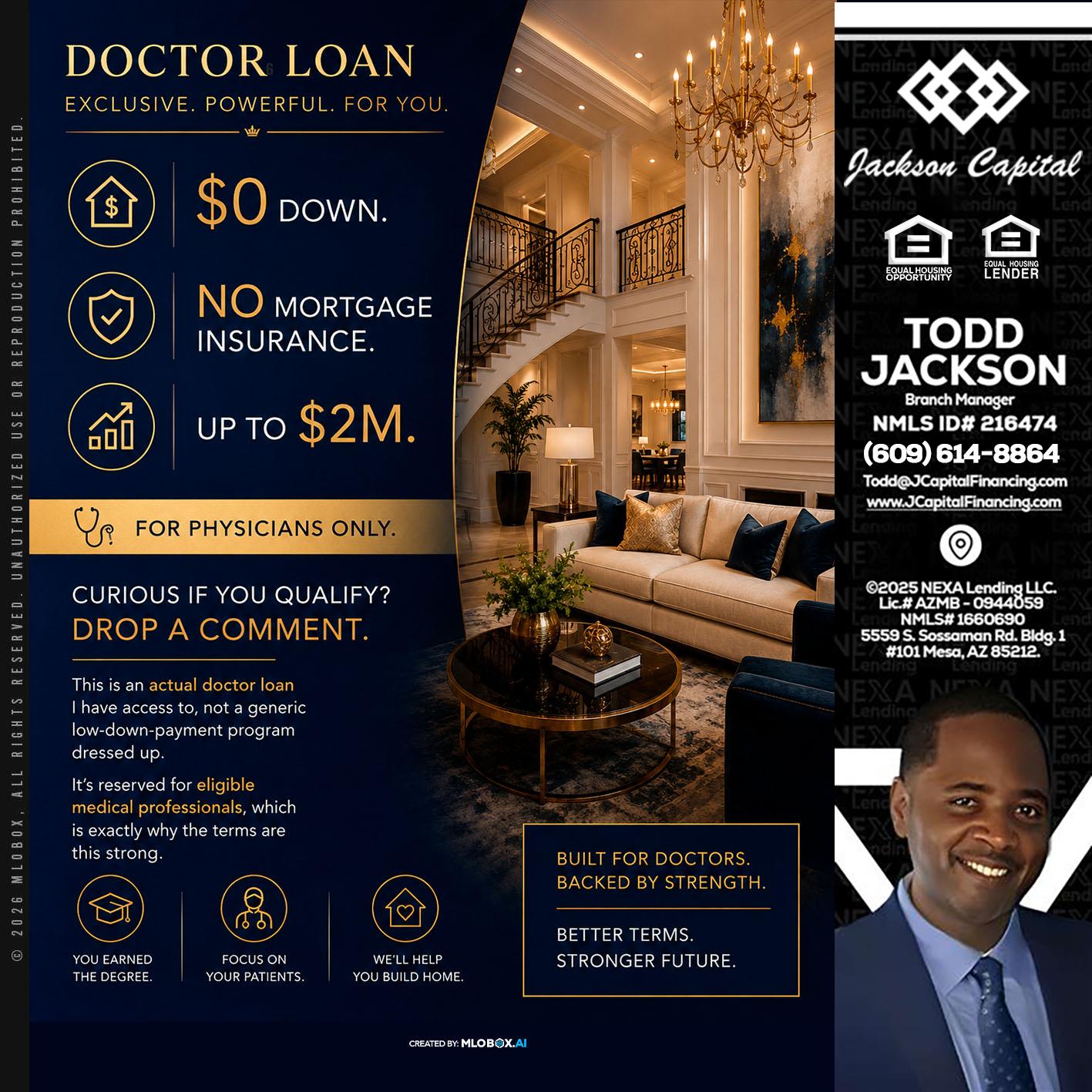 DOCTOR LOANS - Jackson Capital -Branch Manager