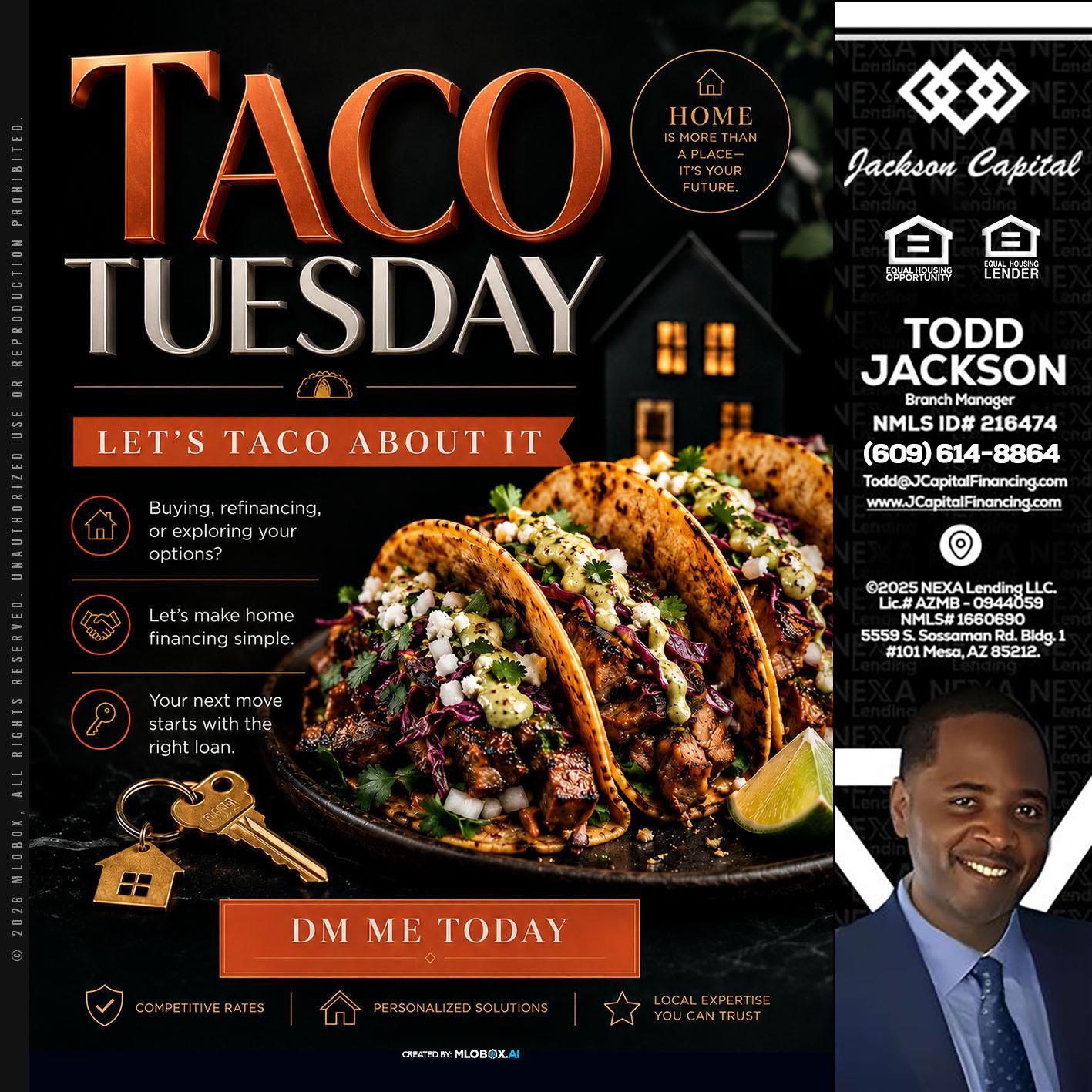 TACO TUESDAY - Jackson Capital -Branch Manager