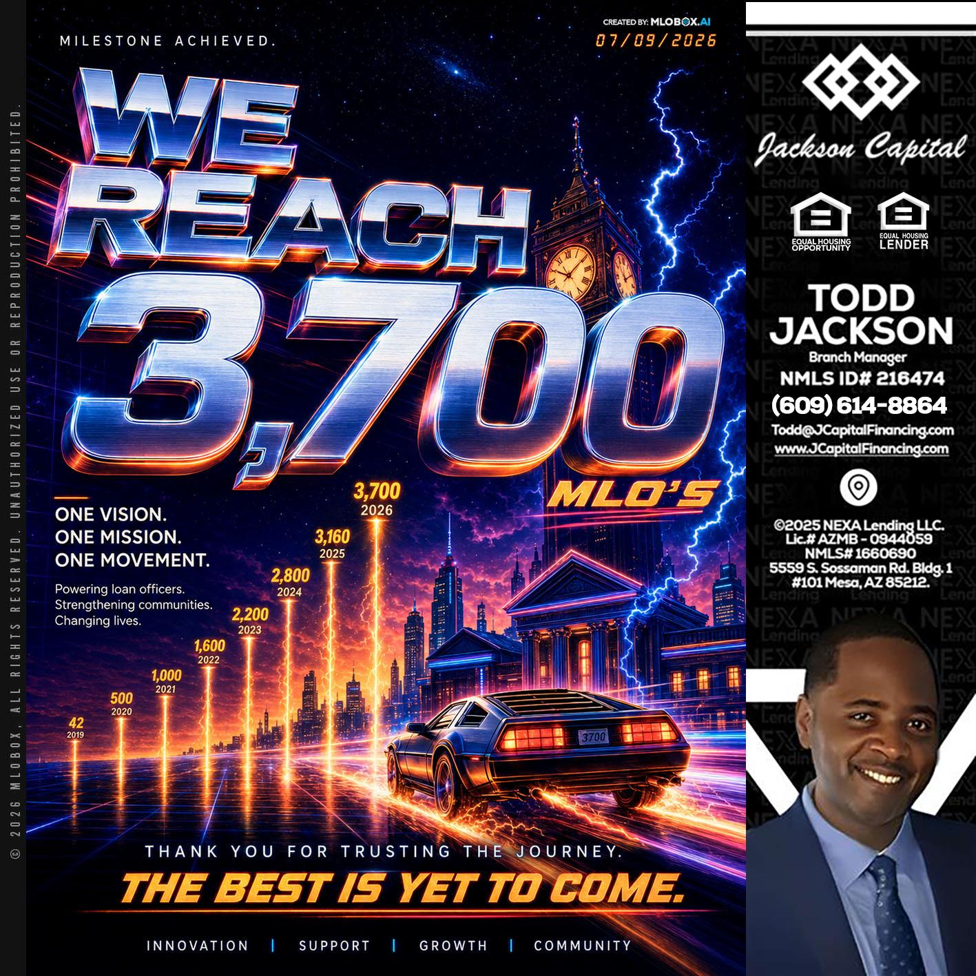 3700 MLOs - Jackson Capital -Branch Manager