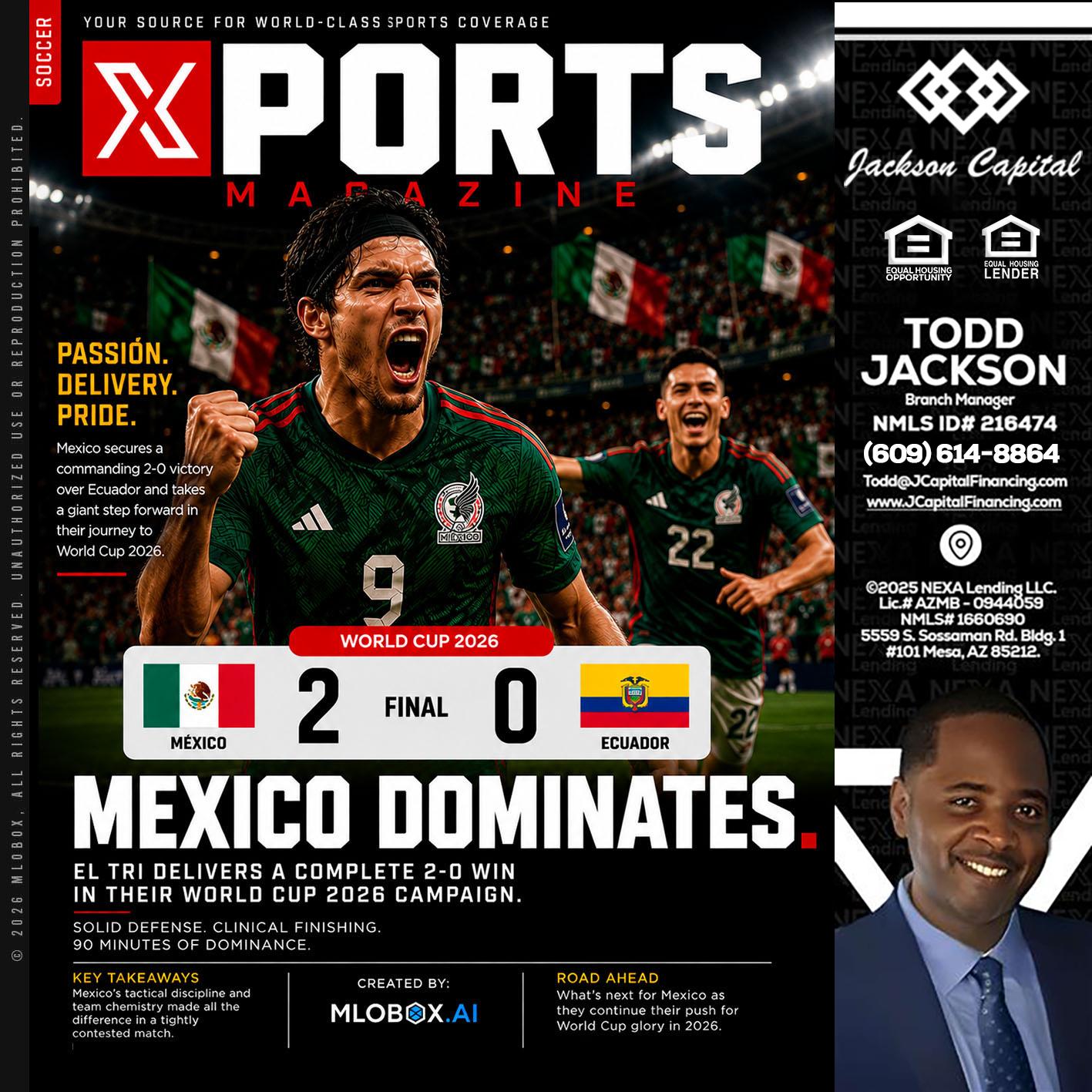 XPORTS MEX 2-0 ECUADOR - Jackson Capital -Branch Manager