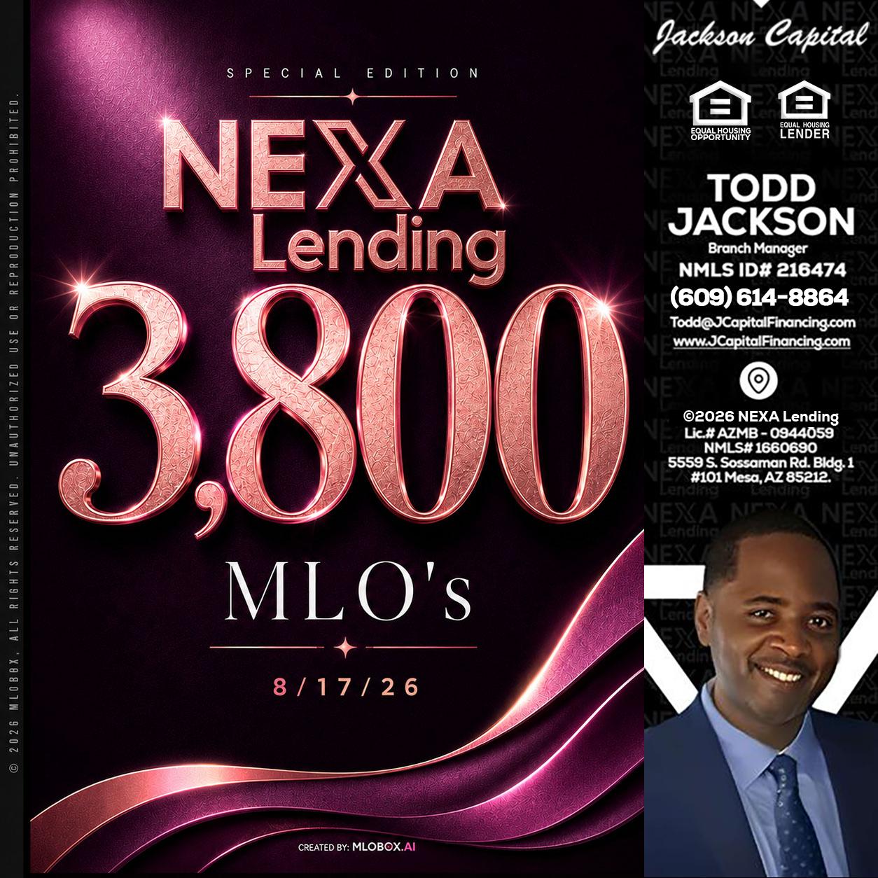 3800 MLOs - Jackson Capital -Branch Manager