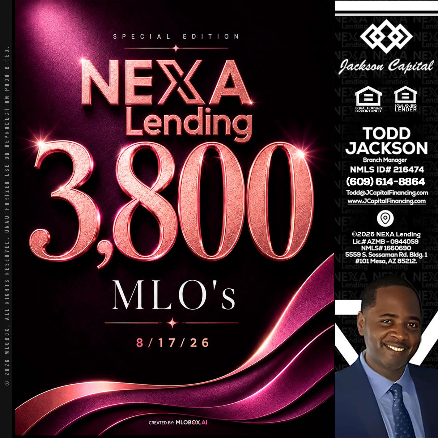3800 MLOs - Jackson Capital -Branch Manager