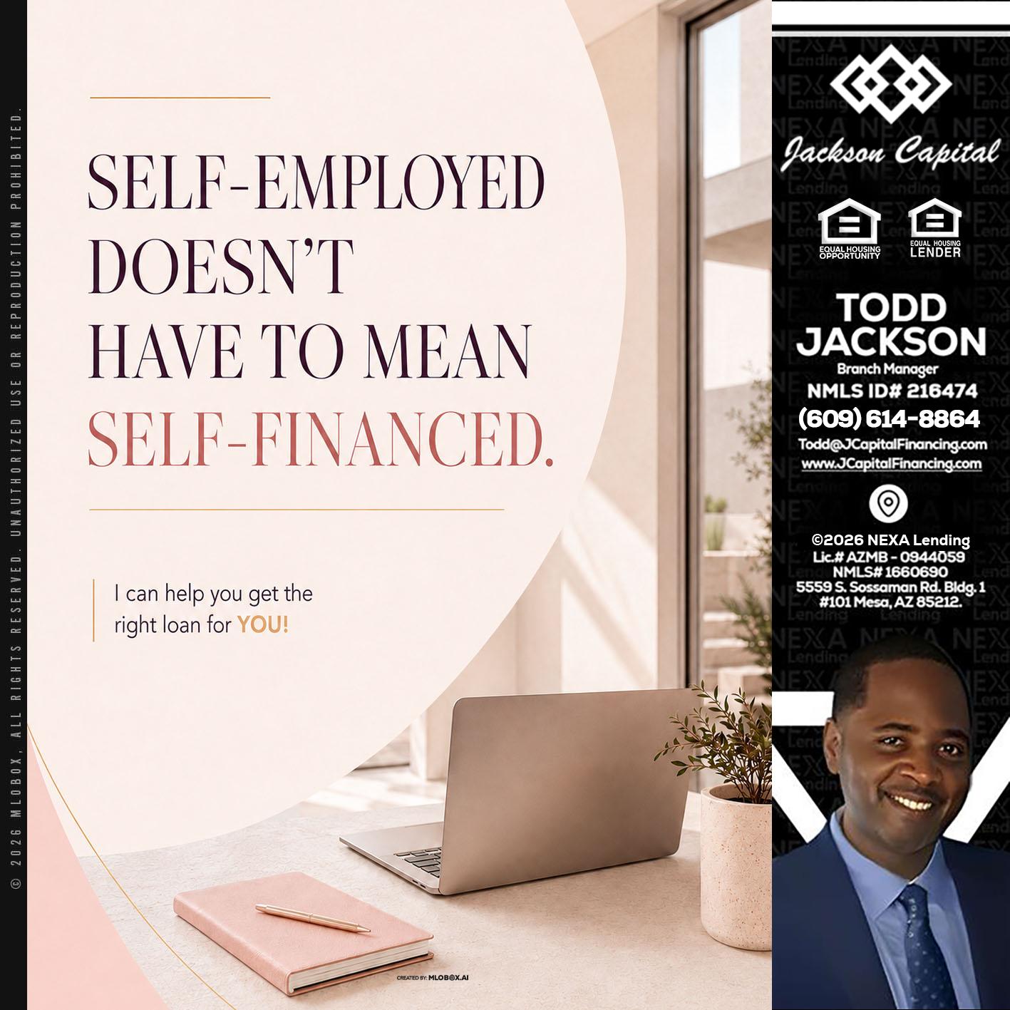 SELF EMPLOYED - Jackson Capital -Branch Manager