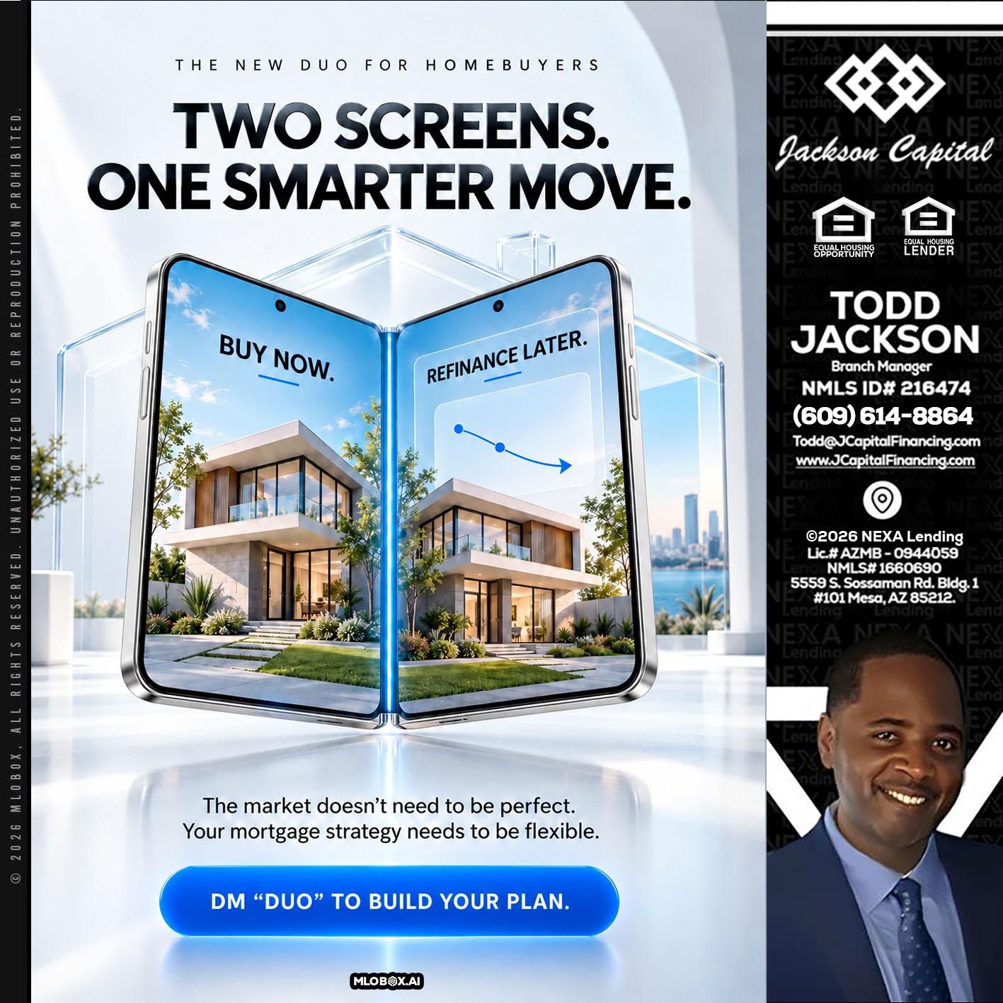 TWO SCREENS - Jackson Capital -Branch Manager