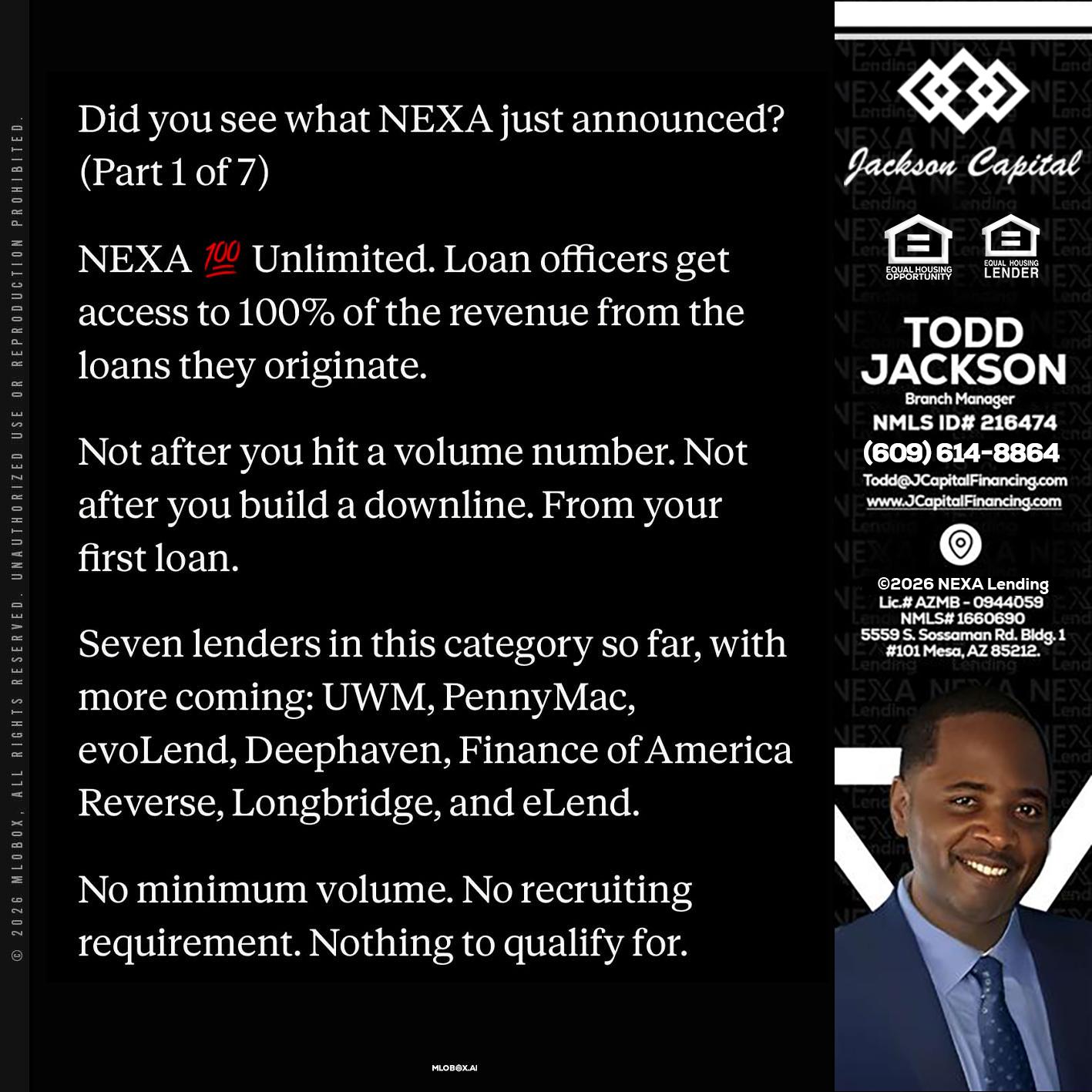 DID YOU KNOW - Jackson Capital -Branch Manager