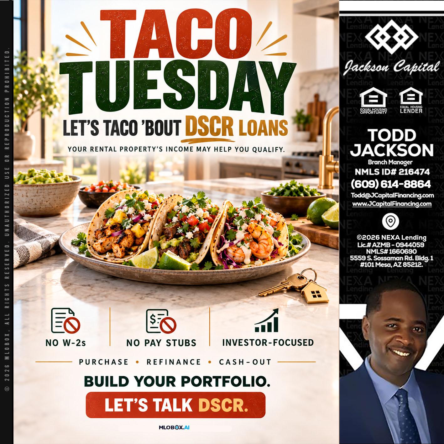 TACO TUESDAY - Jackson Capital -Branch Manager