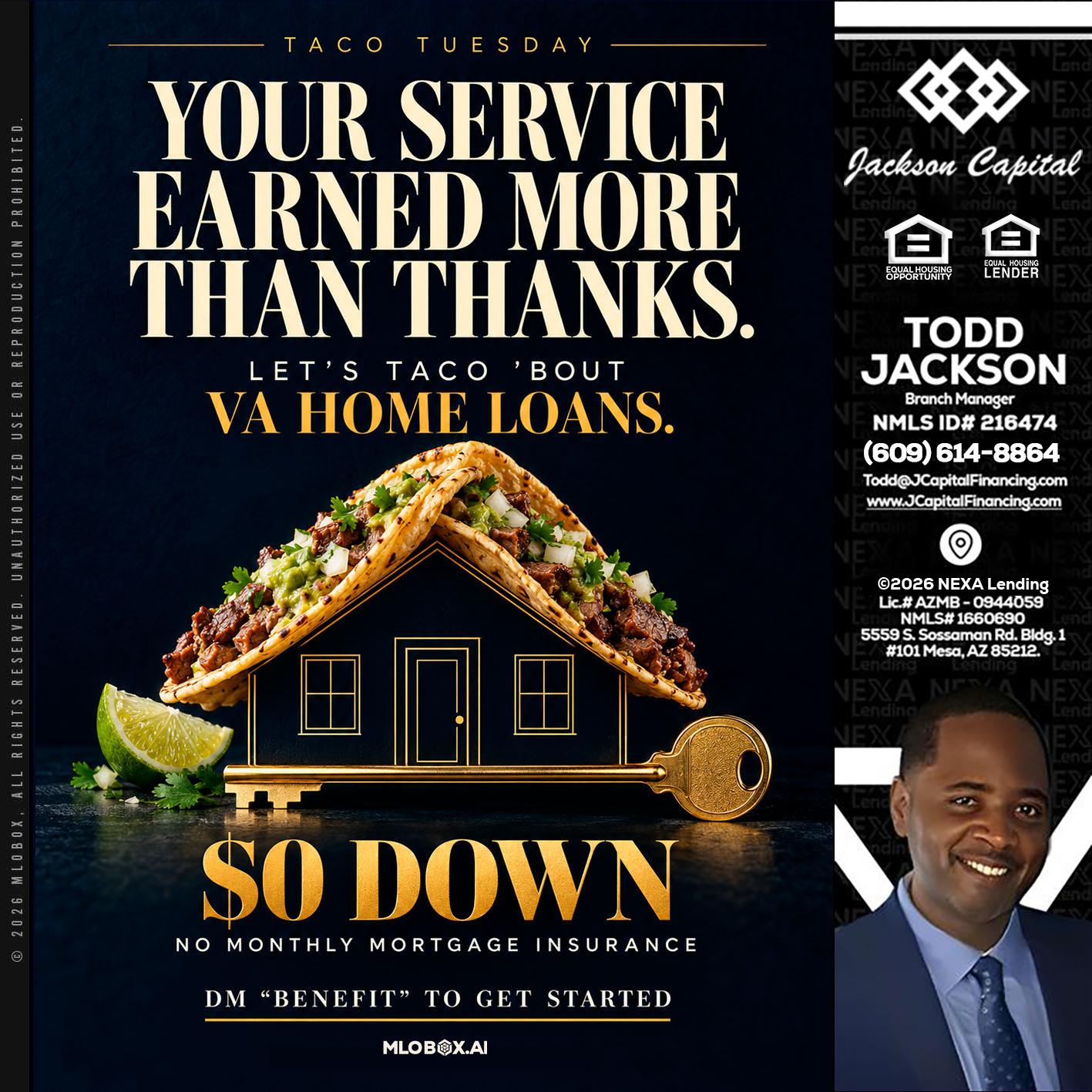 TACO TUESDAY - Jackson Capital -Branch Manager