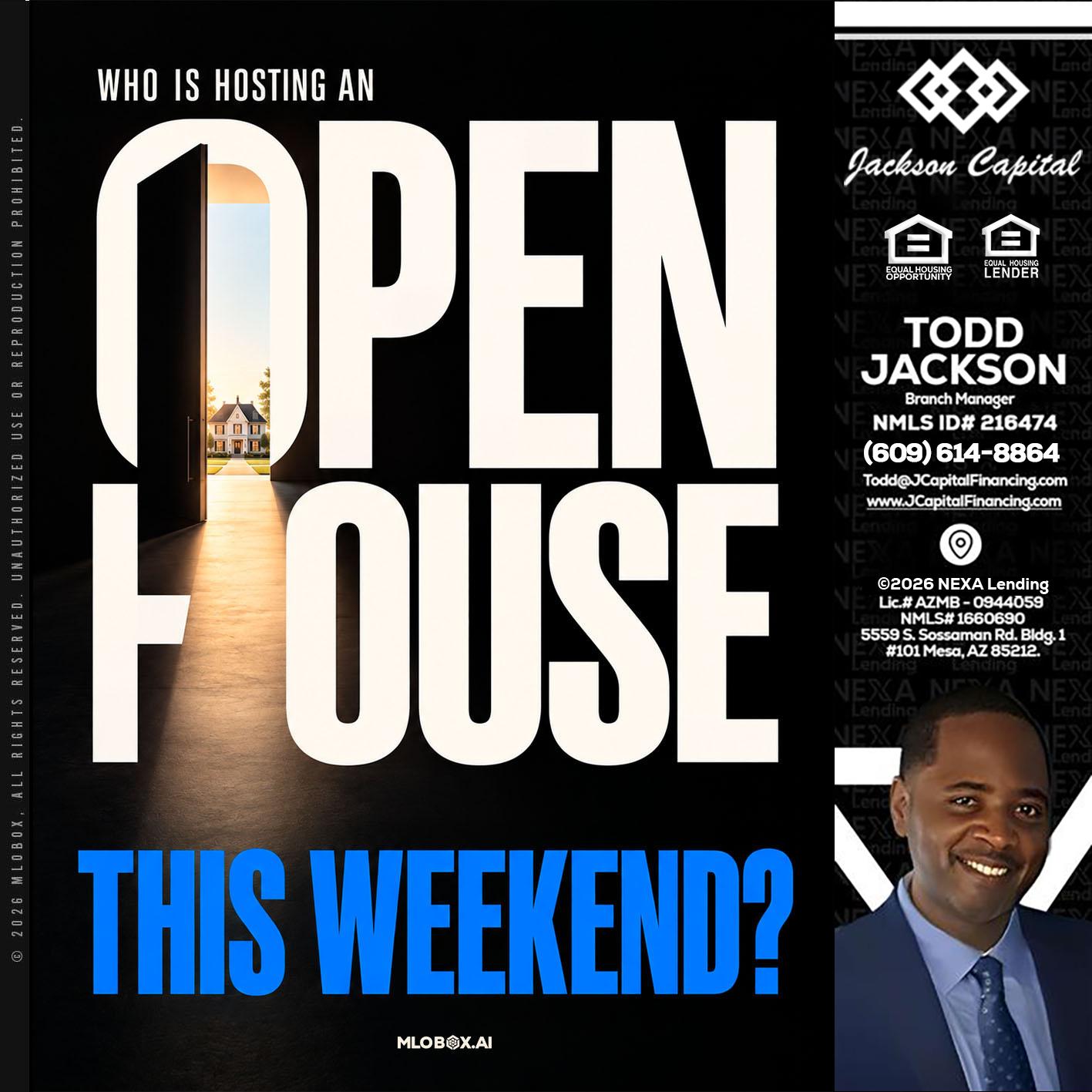 OPEN HOUSE - Jackson Capital -Branch Manager