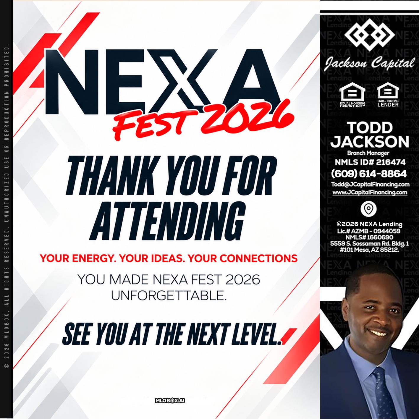NEXA FEST 2026 - Jackson Capital -Branch Manager
