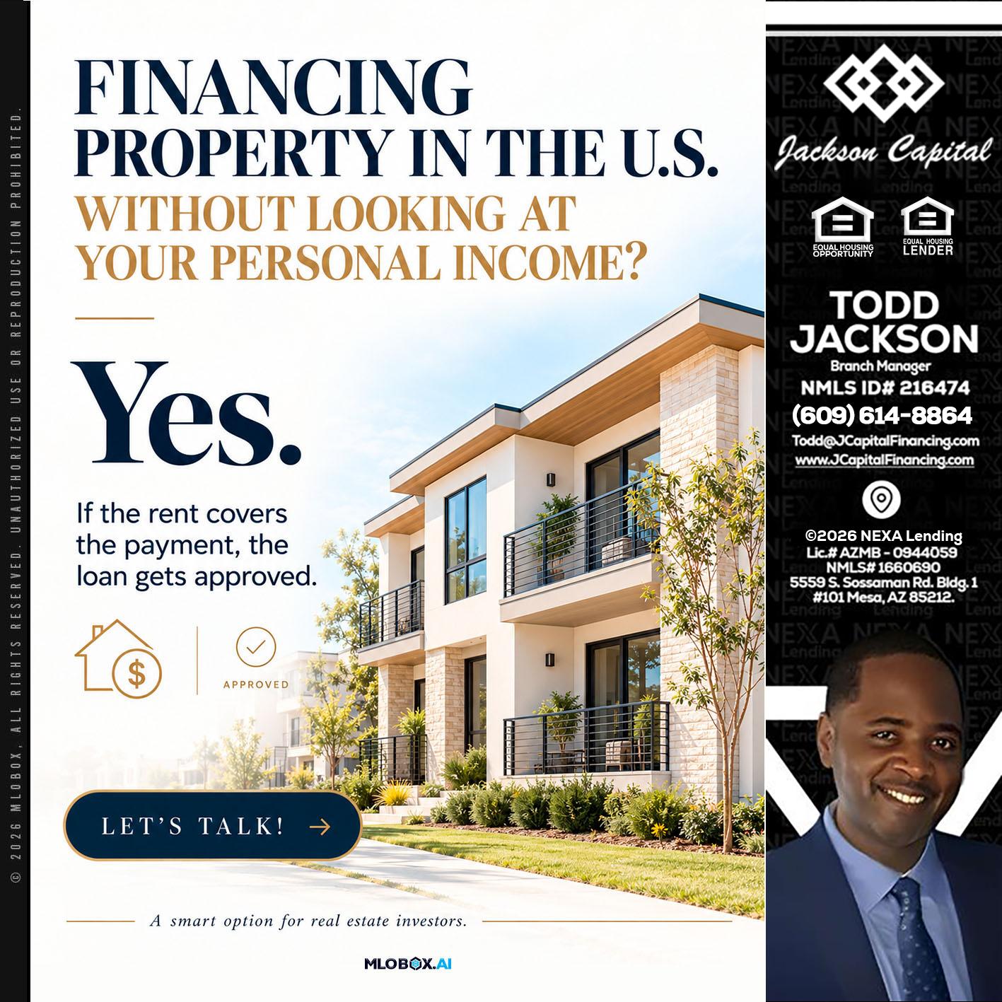 FINANCING - Jackson Capital -Branch Manager