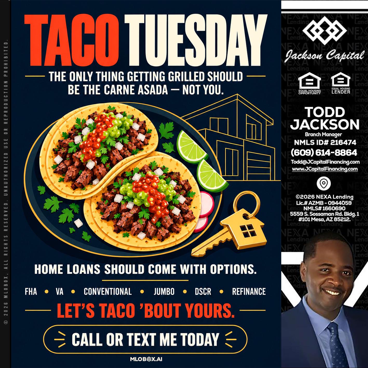 TACOS TUESDAY - Jackson Capital -Branch Manager